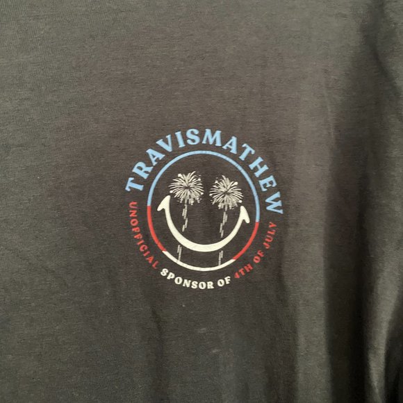 Travis Mathew Men's Party Boss Mens Golf T-Shirt Patriotic Size L - Picture 2 of 6